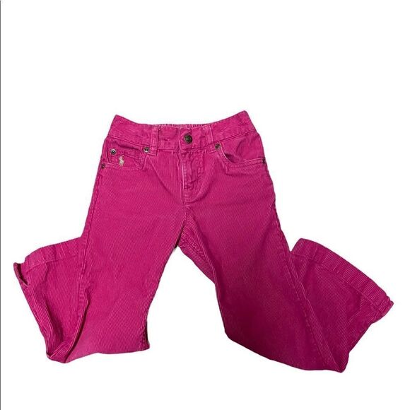 Ralph Lauren Fuchsia Pink Corduroy Jeans Girls Size 5 - Picture 7 of 15